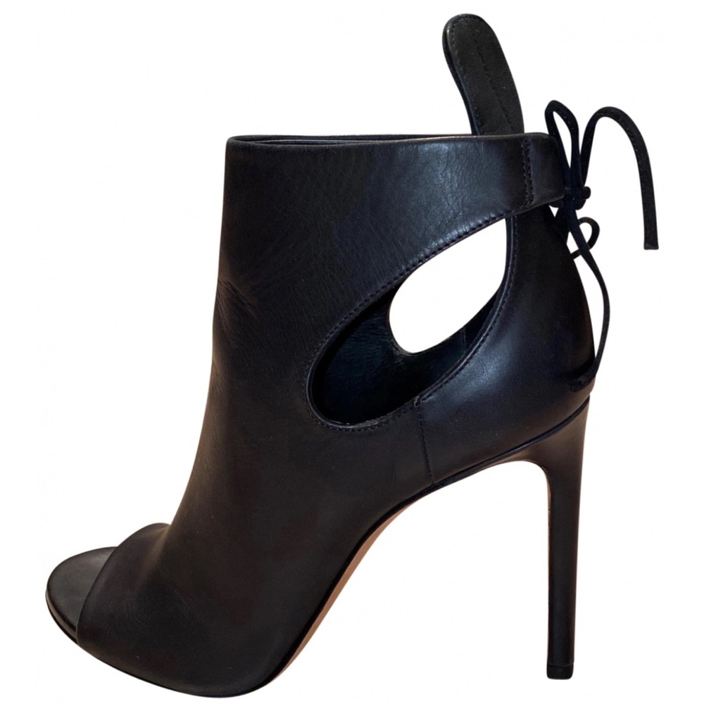 Vince Black Cutout High Heel Booties
